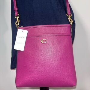 NWT Coach Kitt Messenger Crossbody in Deep Plum